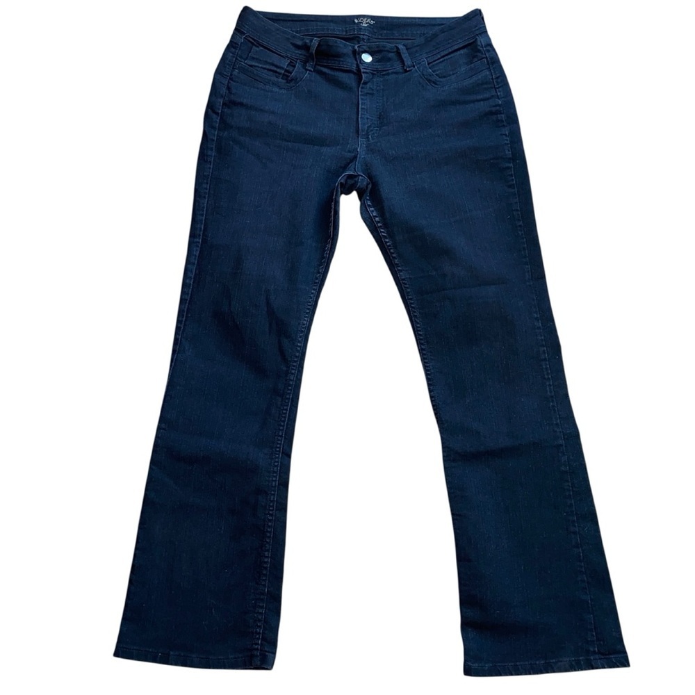 Riders by Lee Women's Deep Indigo Flare Stretch Jeans Size 16 Long